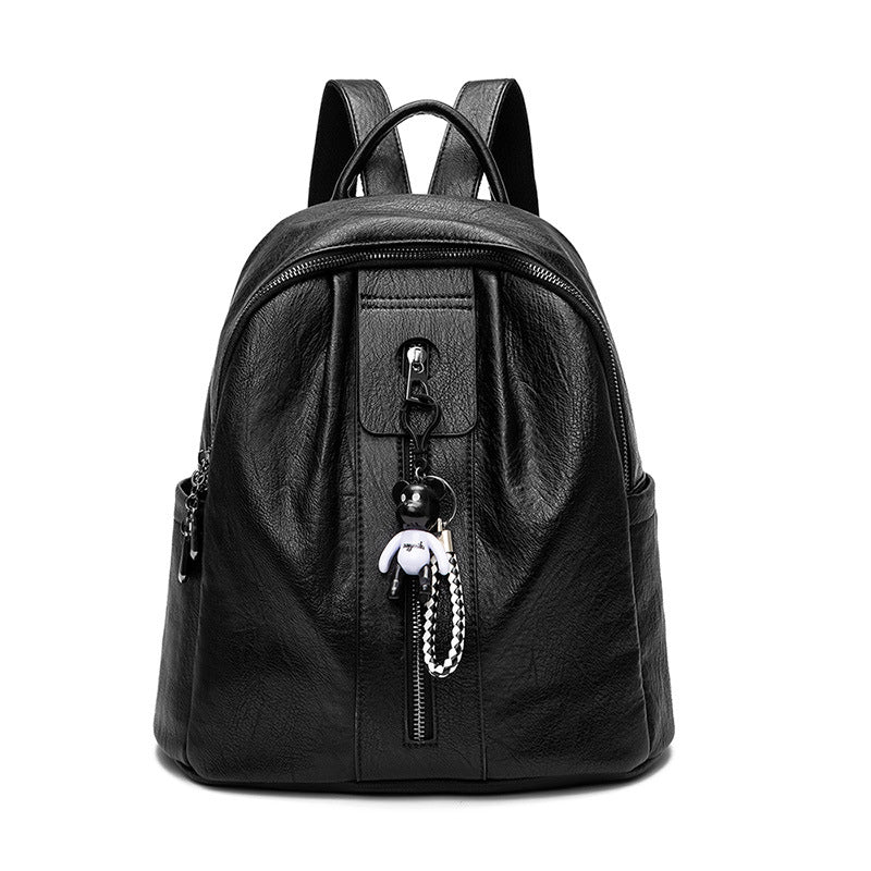 Women's Fashion Korean White Large Capacity Soft Backpacks