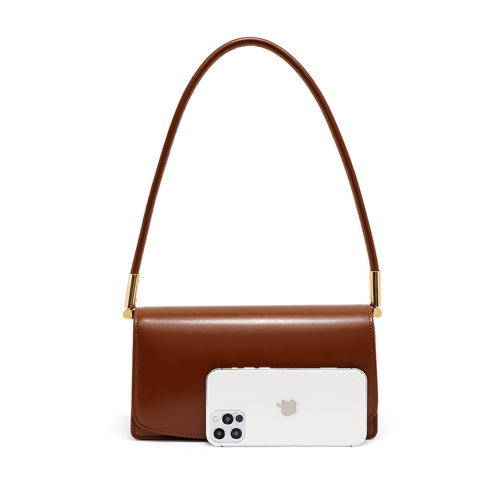 Women's Genuine Leather Summer Korean Style Baguette Shoulder Bags