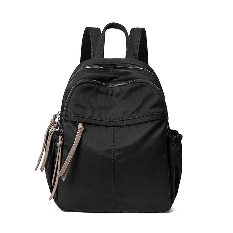 Women's Korean Fashionable Oxford Cloth Simple College Backpacks