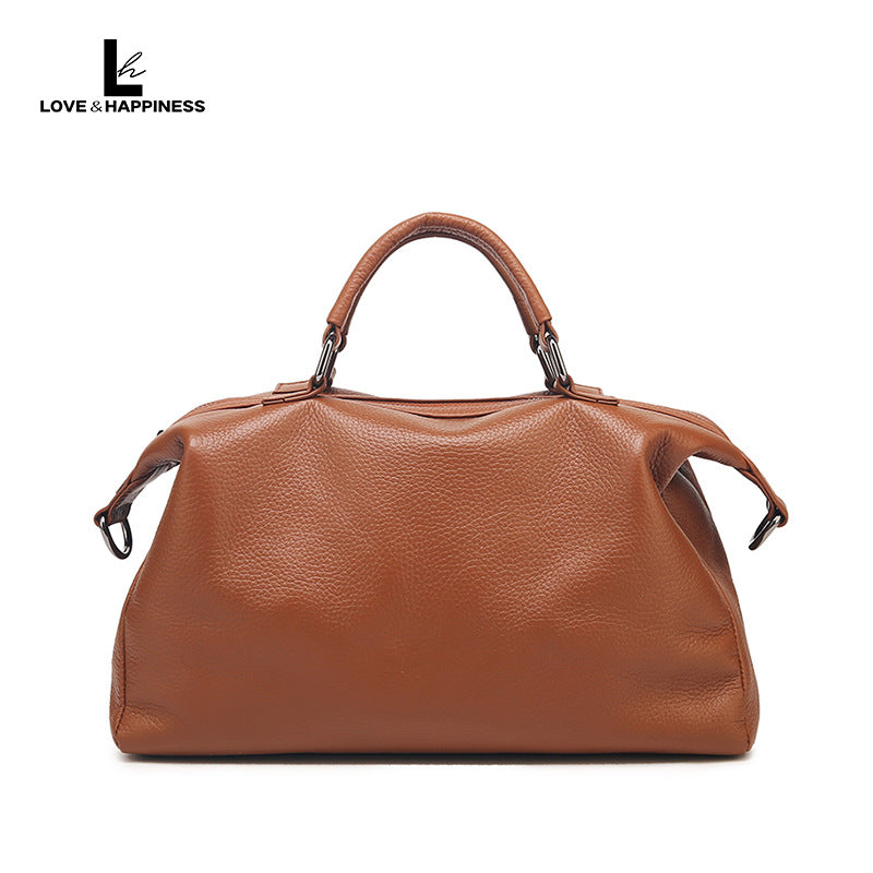 Women's Cute Lucky Genuine Leather Soft Portable Handbags