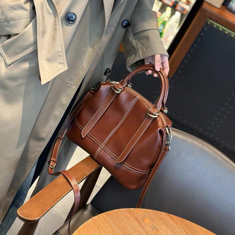 Women's Cowhide Large Capacity High-grade Elegant Handbags