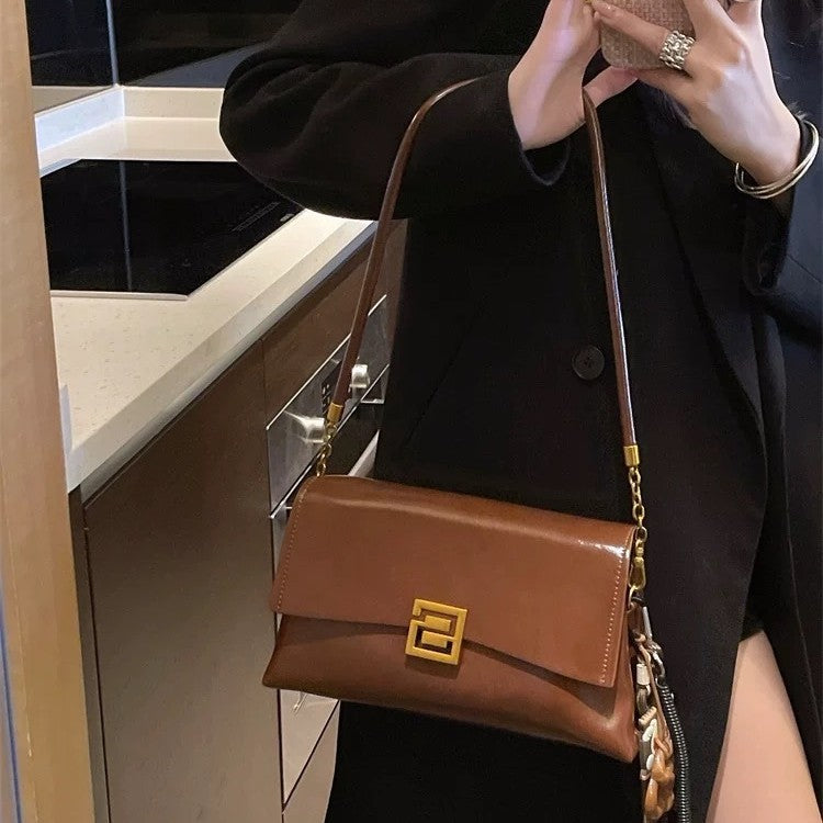 Trendy Fashion Underarm Female Niche Retro Crossbody Bags