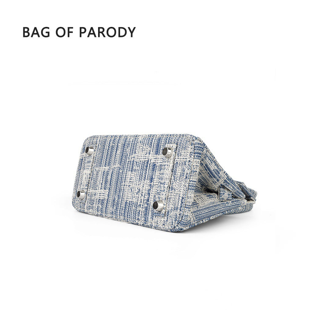 Women's For High-grade Portable Denim Suit Handbags