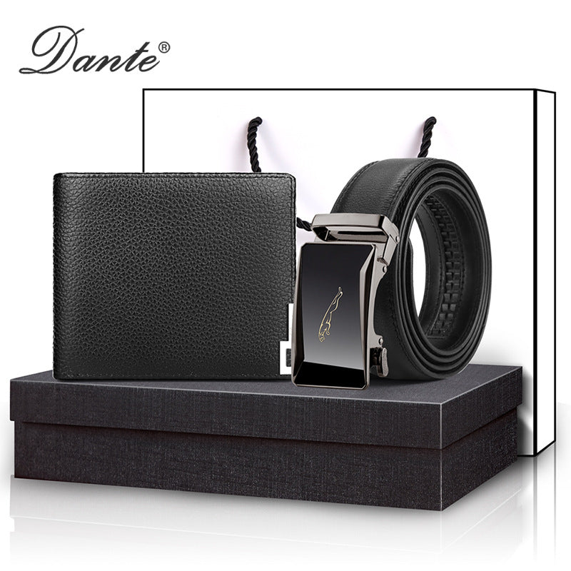 Men's Genuine Cattlehide Leather Surface Practical Suit Men's Wallets