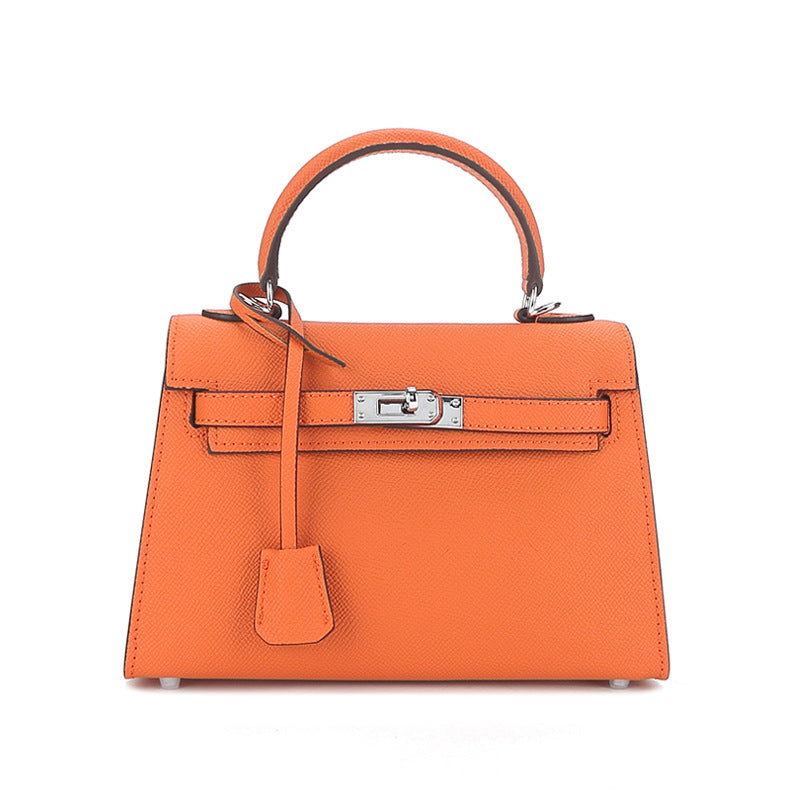 Sier Hardware Palm Pattern Second Generation Kai Mini Shoulder Bags