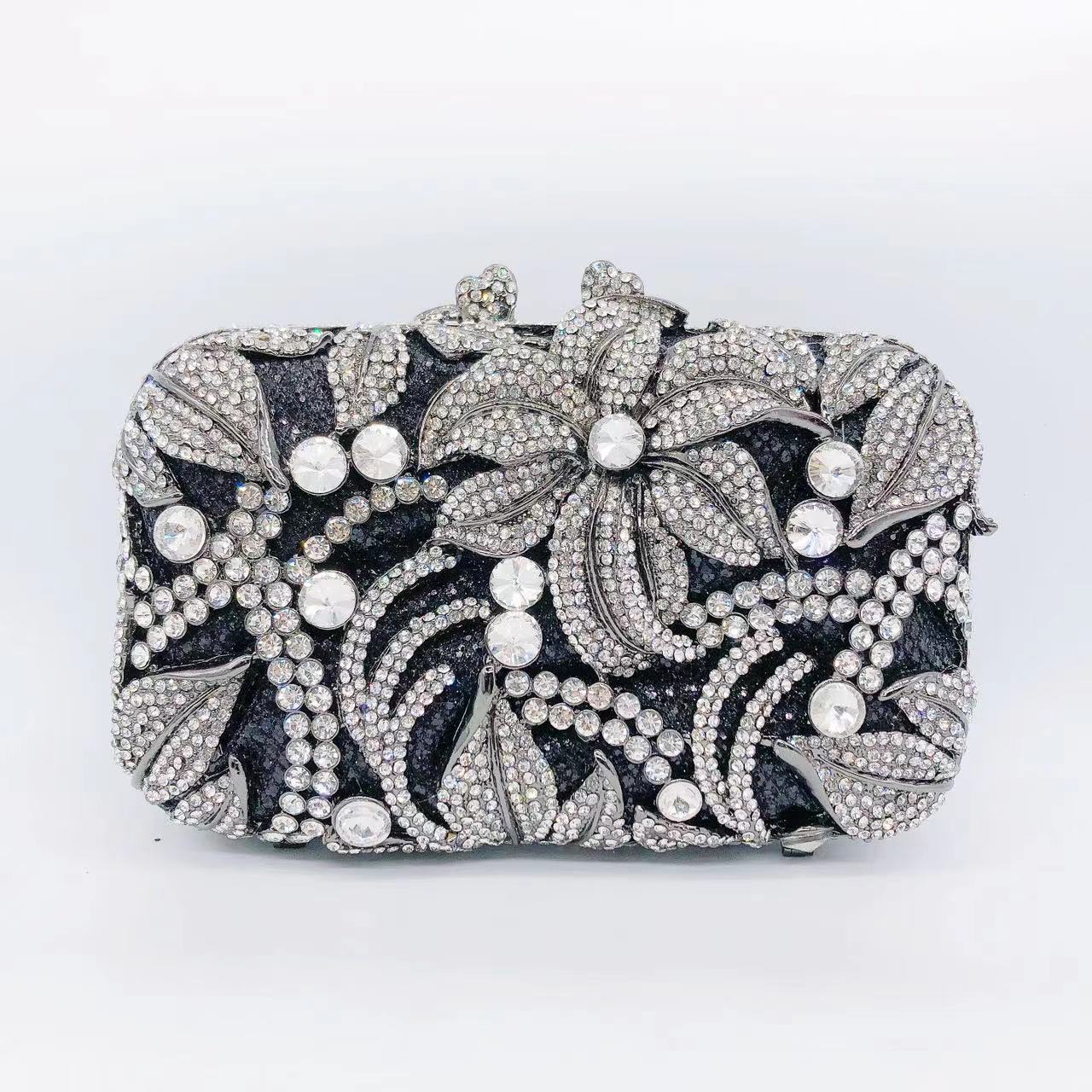 Women's Wei Mermaid Order Diamond Hollow Rhinestone Evening Bags