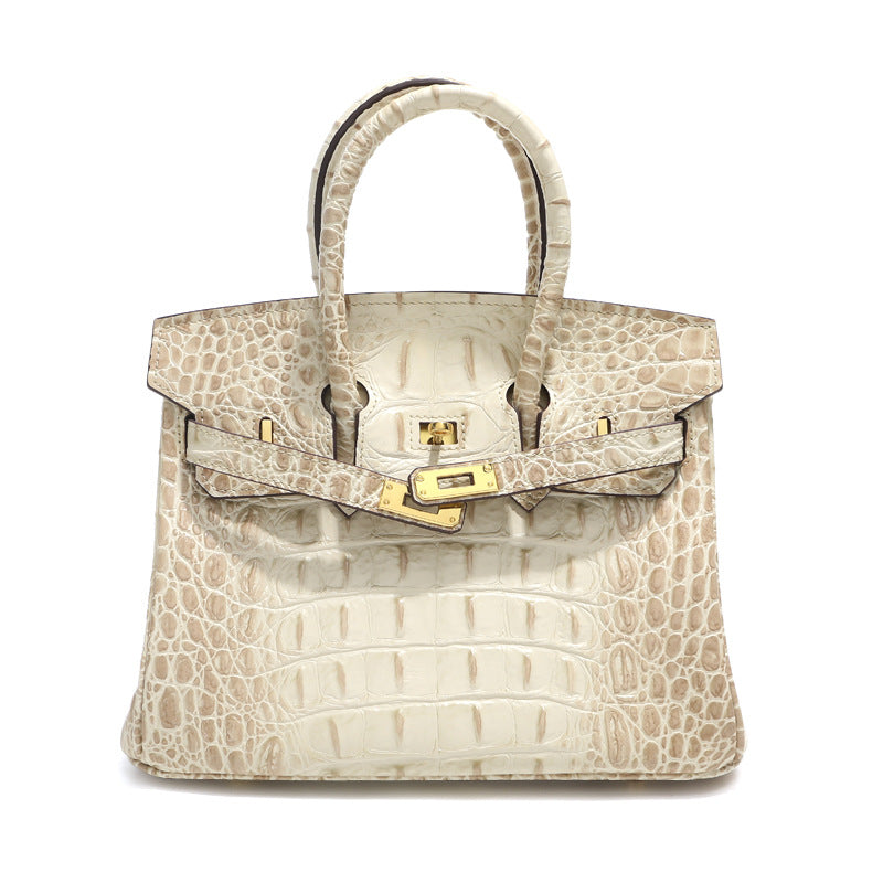 Women's Crocodile Pattern Genuine Leather High-grade Fashionable Shoulder Bags