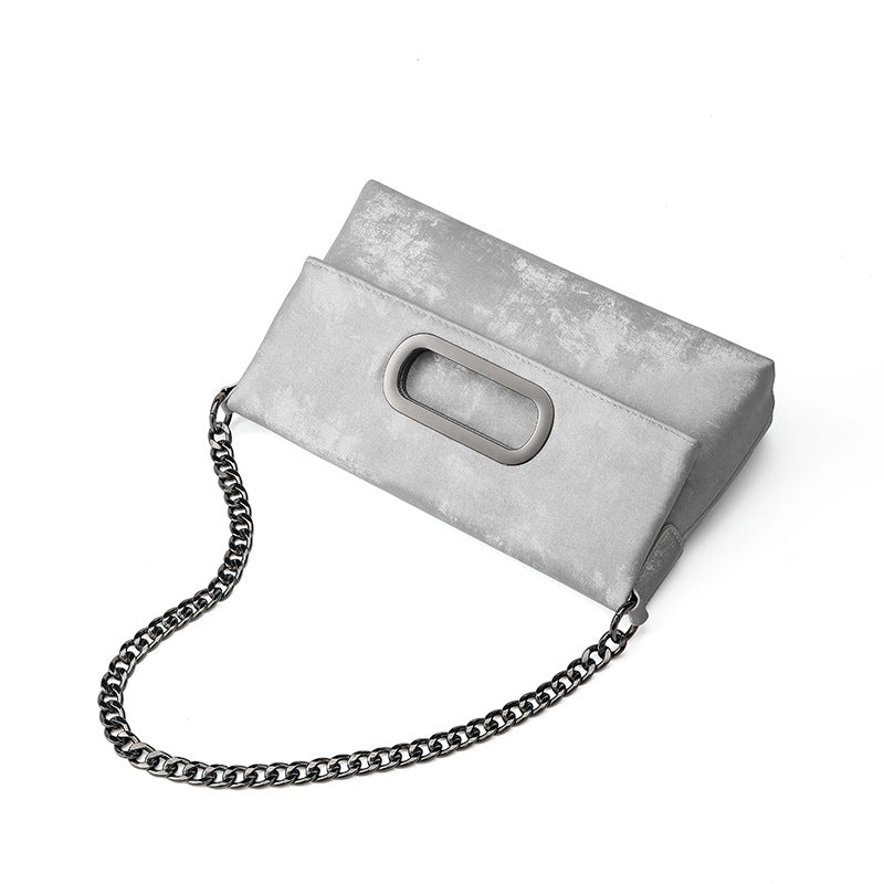 Light Luxury Satin Underarm Folding Niche Crossbody Bags
