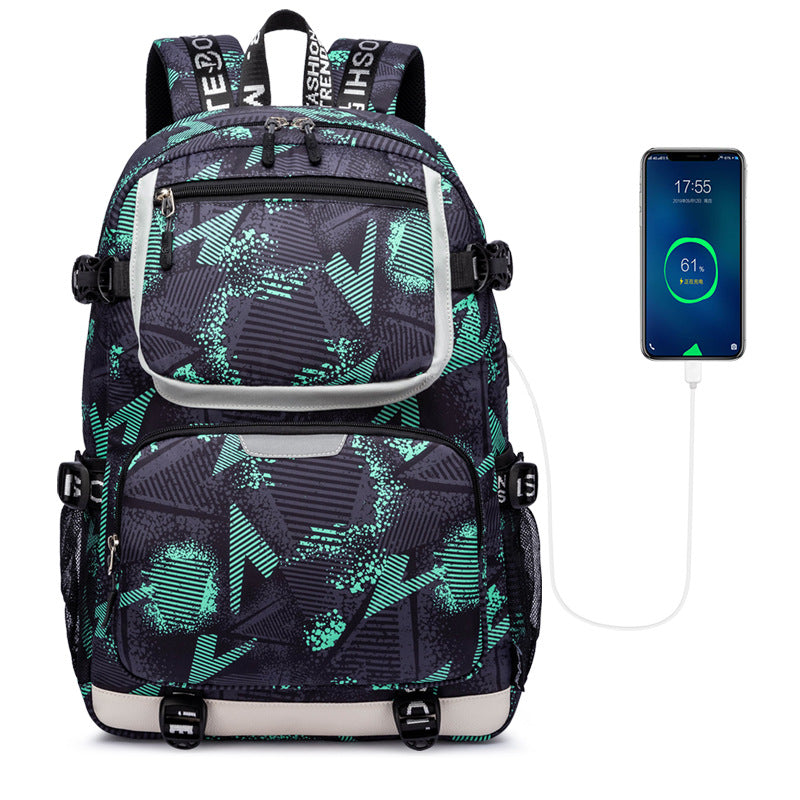 Large Capacity Oxford Cloth Street Leisure Backpacks