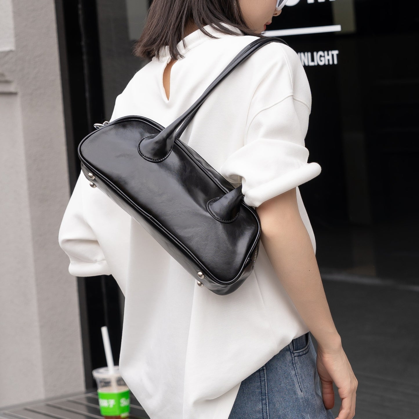Capacity Female Stylish Good Texture Underarm Handbags
