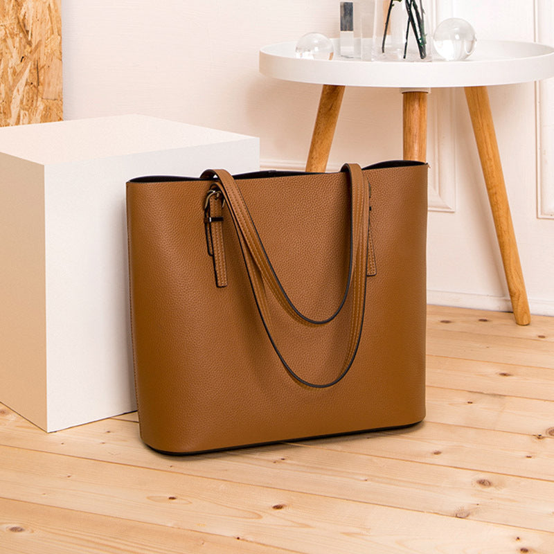 Women's Genuine Leather Female Fashion Design Commuter Shoulder Bags