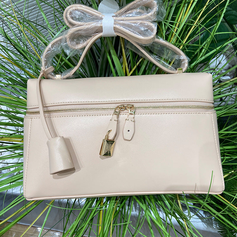 Charming Cowhide Lunch Box Portable Fashion Shoulder Bags