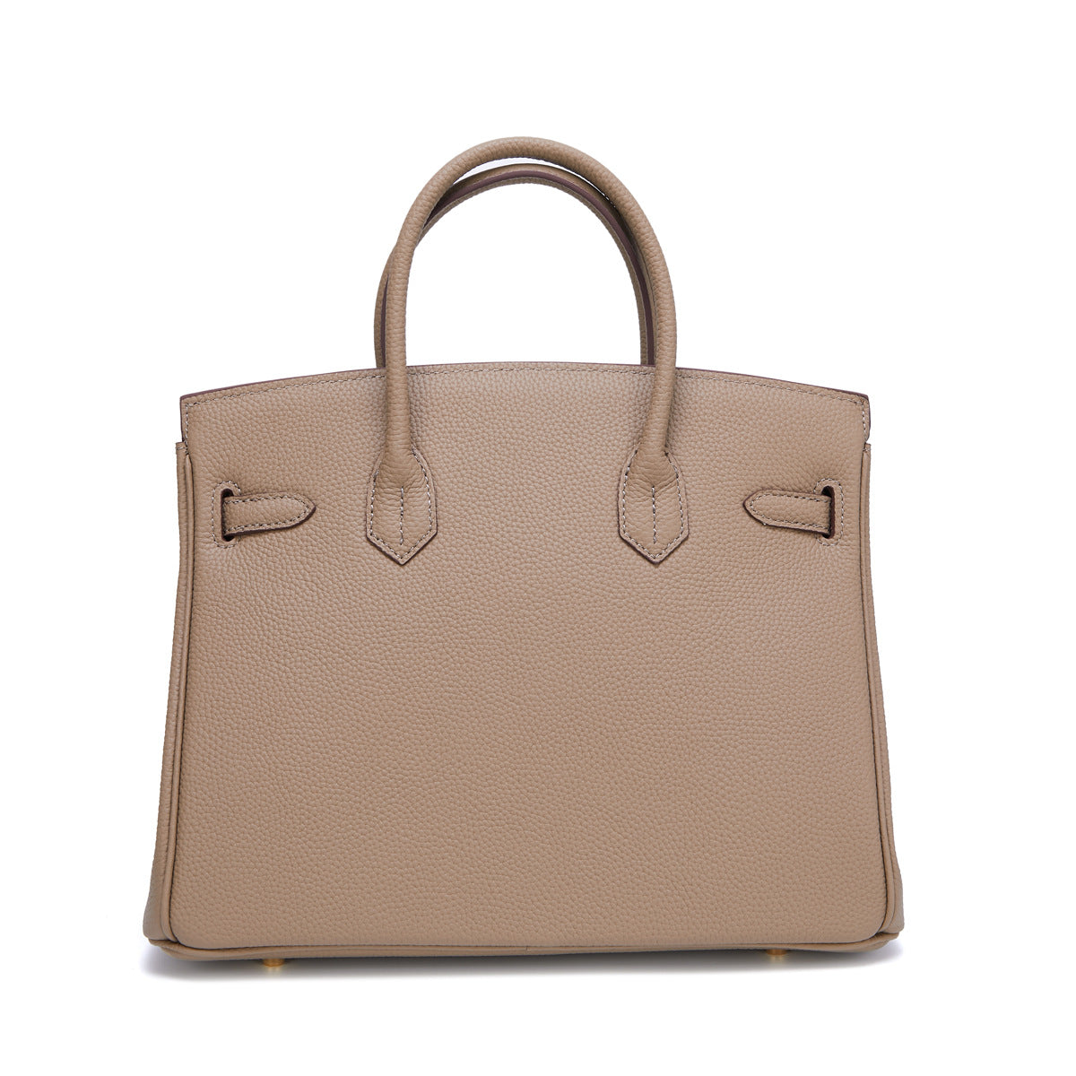 Women's Gold First Layer Cowhide Leather Large Handbags