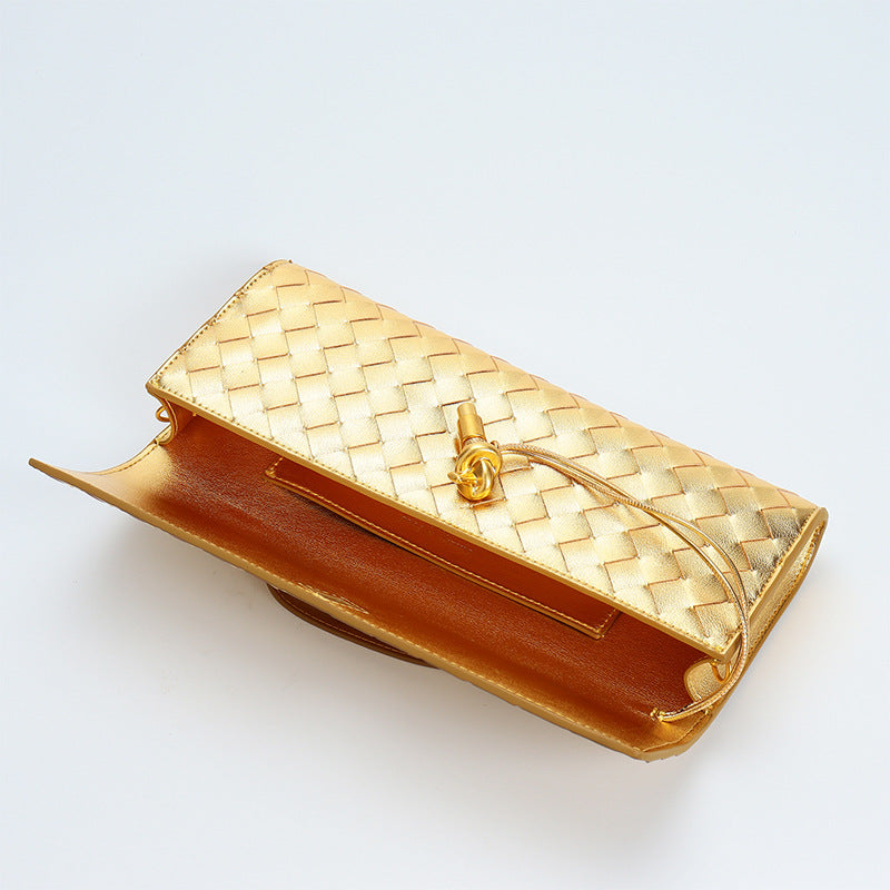 Hand-woven Dinner Baguette Fashion Portable Versatile Armpit Bags