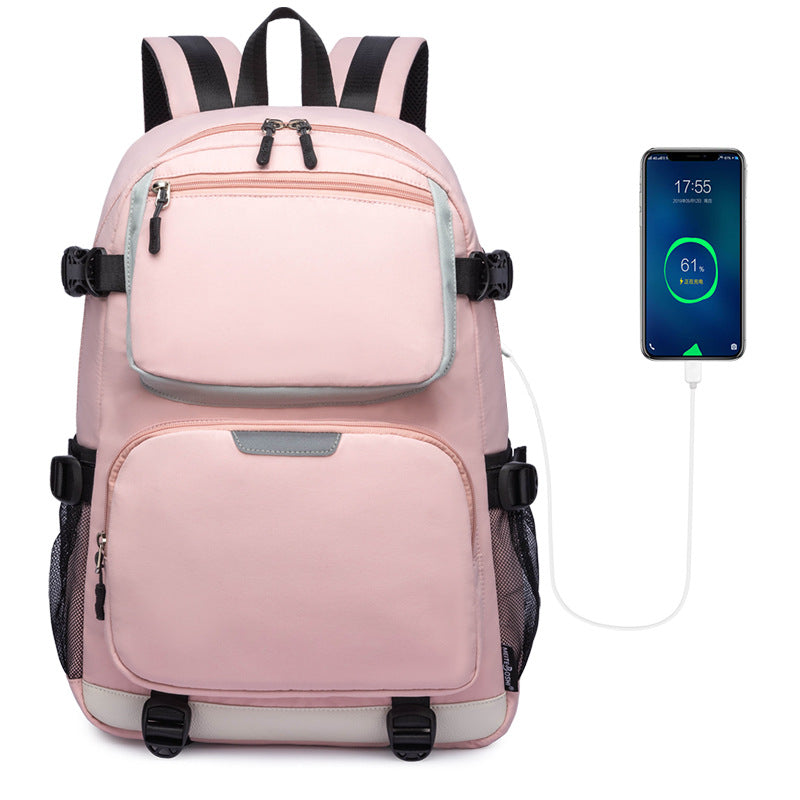 Large Capacity Oxford Cloth Street Leisure Backpacks