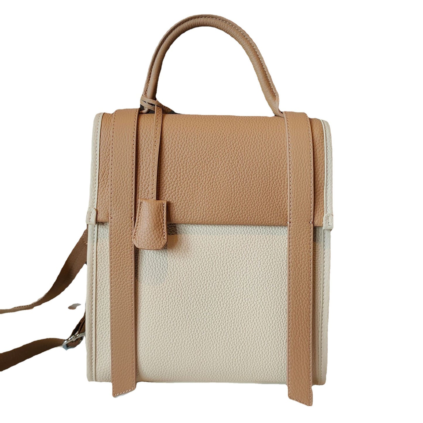 Large Capacity First Layer Cowhide Korean Backpacks