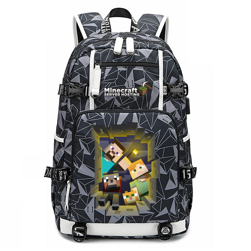 My World Surrounding The Game Printed Backpacks