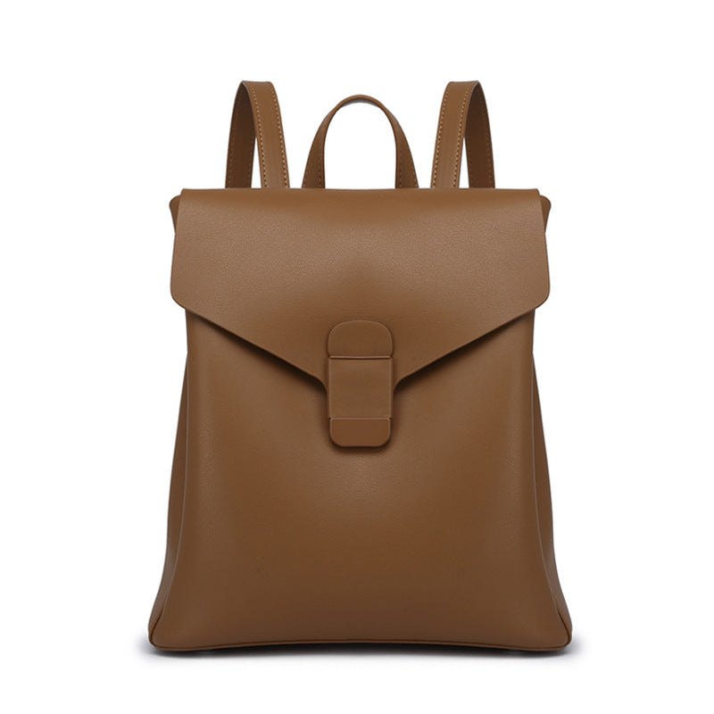 Women's Stylish Lightweight High-grade Cowhide Leather Summer Backpacks