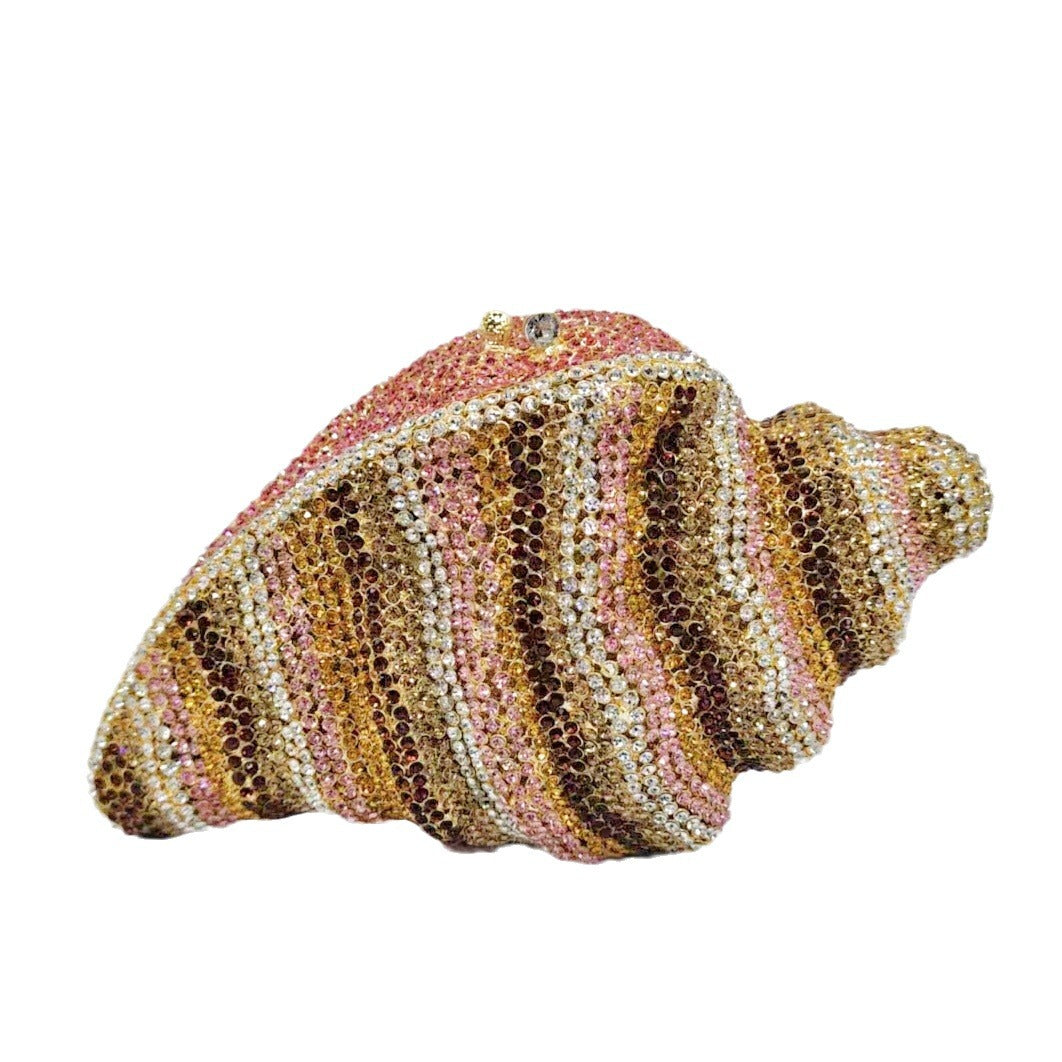 Strictly Selected Conch Diamond Clutch Luxury Evening Bags