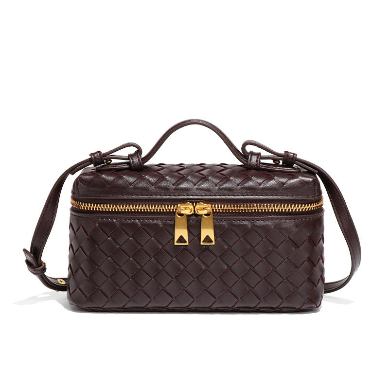 Niche Woven Practical Trendy Portable Box Handbags
