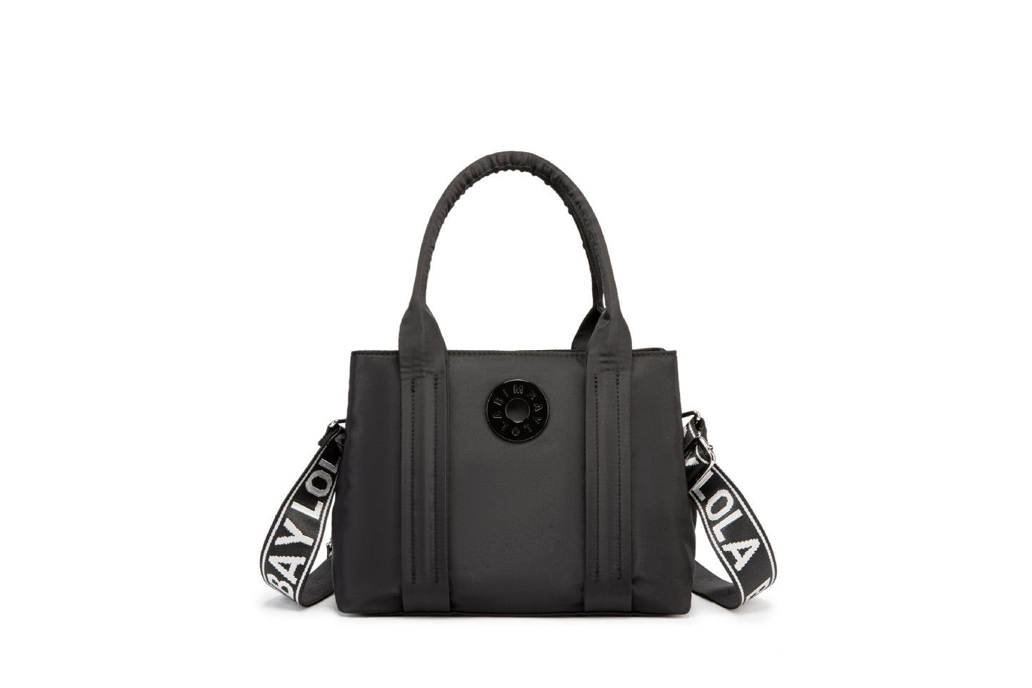 Spanish Round Label Solid Color Portable Shoulder Bags
