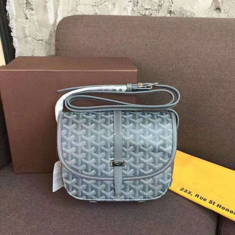 Women's Dog Teeth Fashion Saddle Large Capacity Crossbody Bags