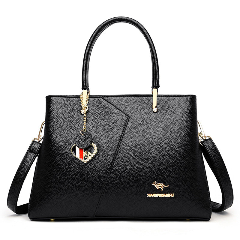 Women's Fashion Patchwork Large Capacity Mom Big Handbags