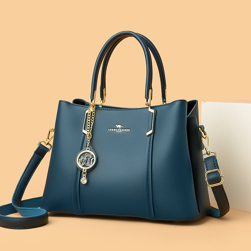 Women's Fashion Large Capacity Soft Leather To Give Handbags