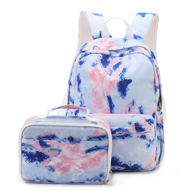 High Primary Gradient Printing Lunch Combination Backpacks