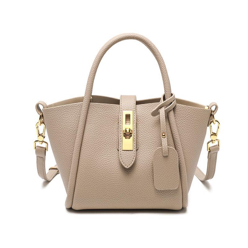 Women's Strict Selection Summer Genuine Leather Portable Bucket Bags