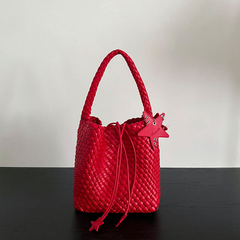 Women's Woven Large Capacity High-grade Hand-held Shoulder Bags