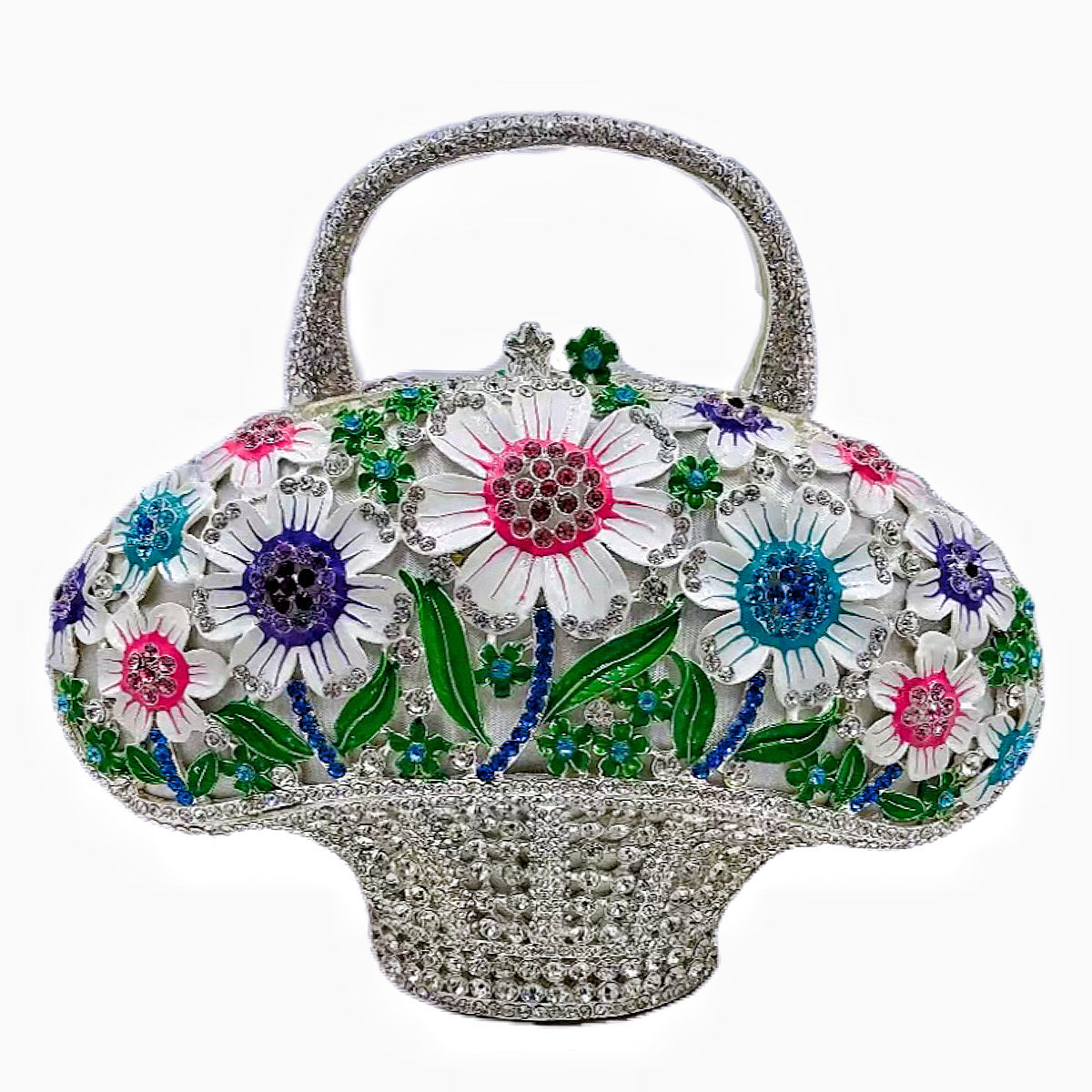 Women's Attractive Diamond Banquet Full Clutch Evening Bags