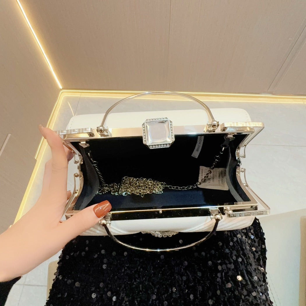 Women's Delicate Diamond Hand Party Banquet Dinner Evening Bags