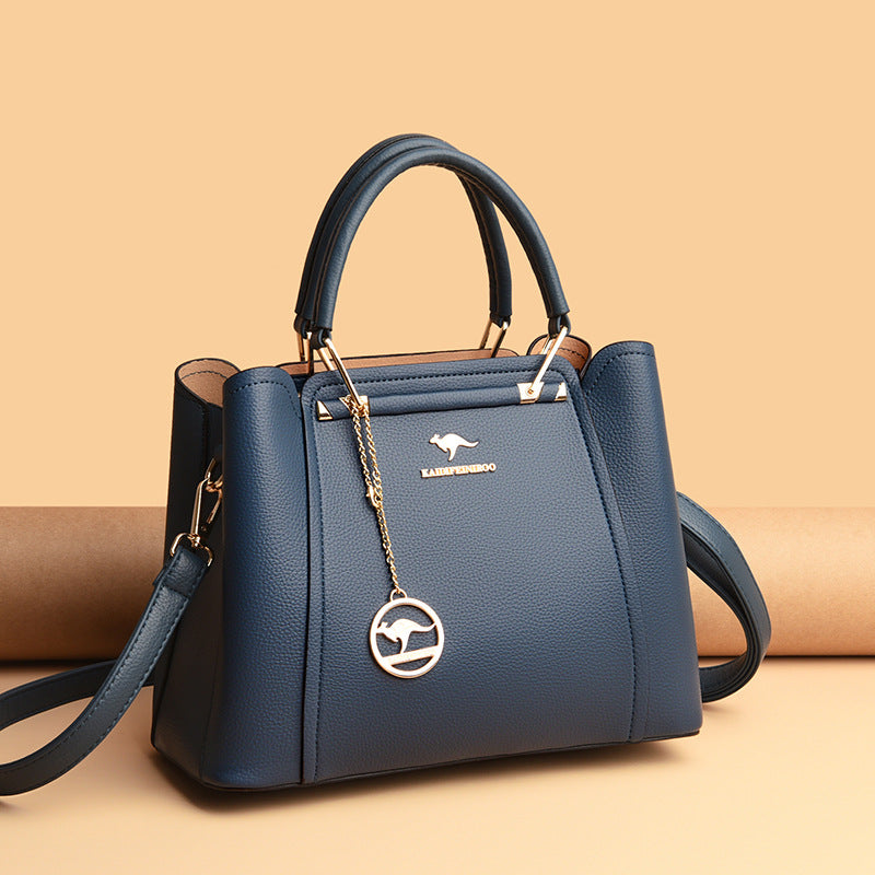 Women's Versatile Fashion Tassel Mother Soft Leather Handbags