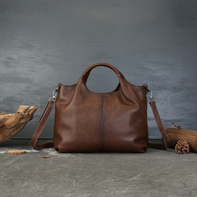 Women's Vintage High-grade Genuine Leather Ethnic Style First Handbags