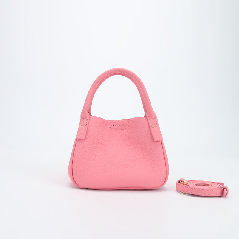 Women's Simple Vegetable Basket Niche Leather Fashion Shoulder Bags