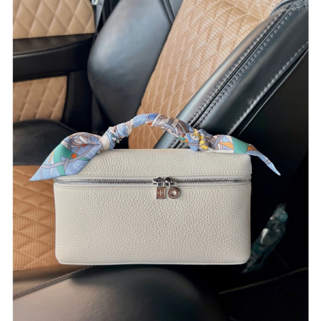 Unique Lunch Box Fashion Cattlehide Leather Crossbody Bags