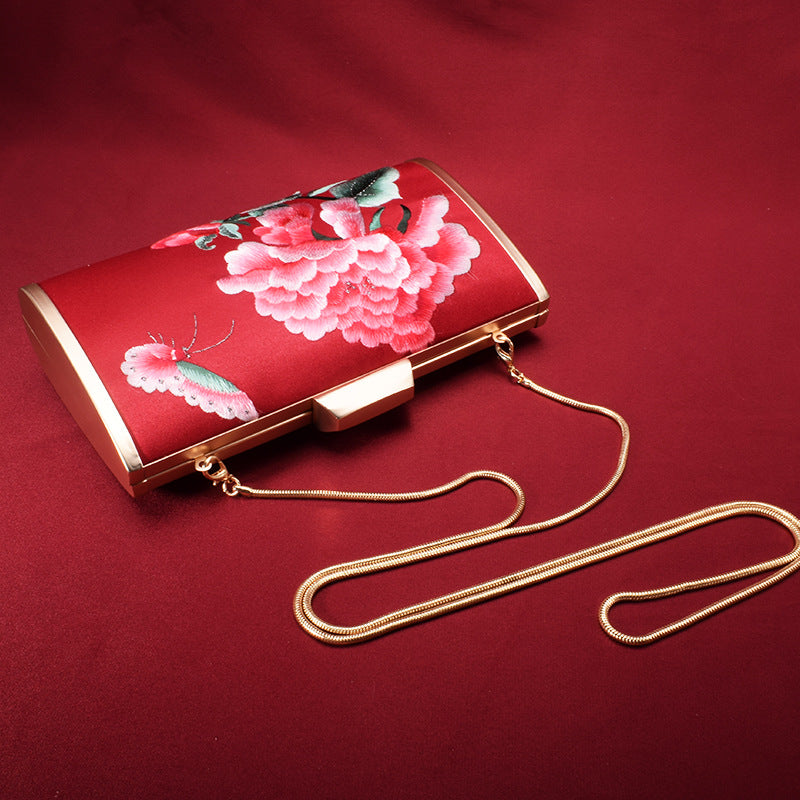 Vintage Su Embroidery Clutch Handmade National Style Evening Bags