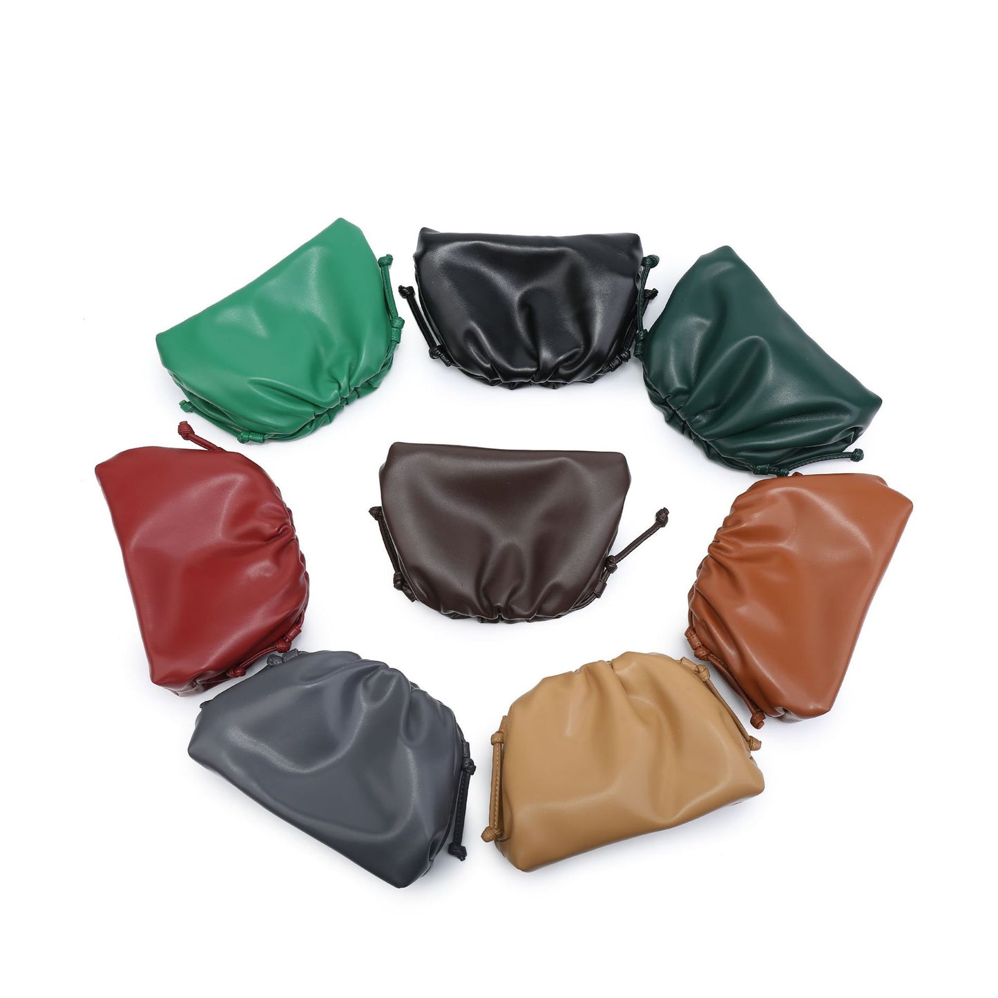 Women's Cloud Pleated Dumpling Minimalist Fashion Clutch Bags