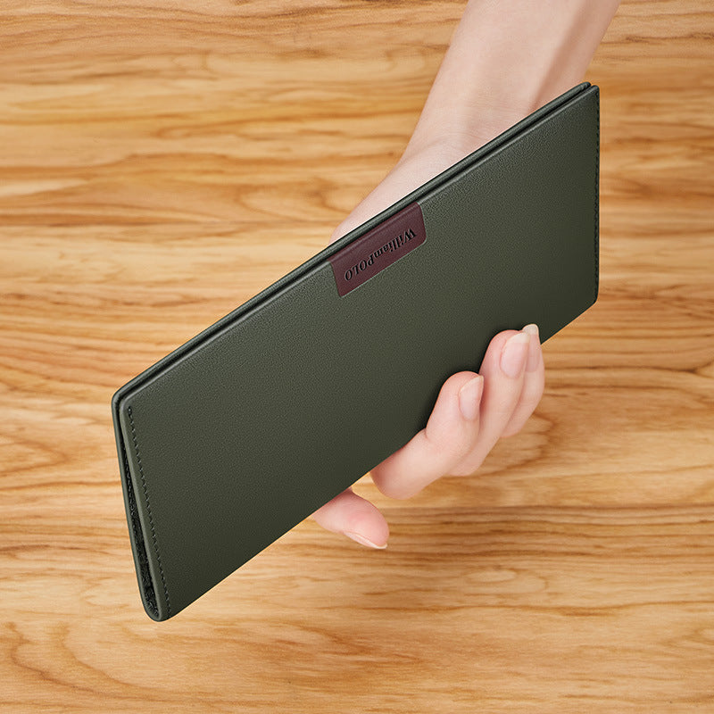 Men's Emperor Paul Thin Long Genuine Leather Men's Wallets