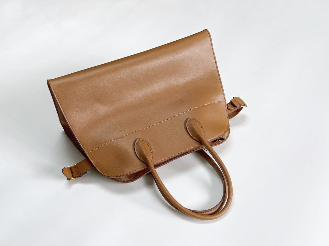 Layer Cowhide Niche Advanced Sense Large Handbags