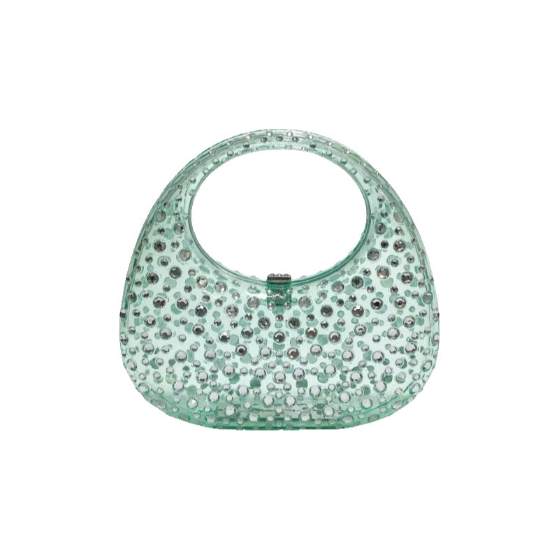 Transparent Acrylic Goose Egg Box Dinner Handbags