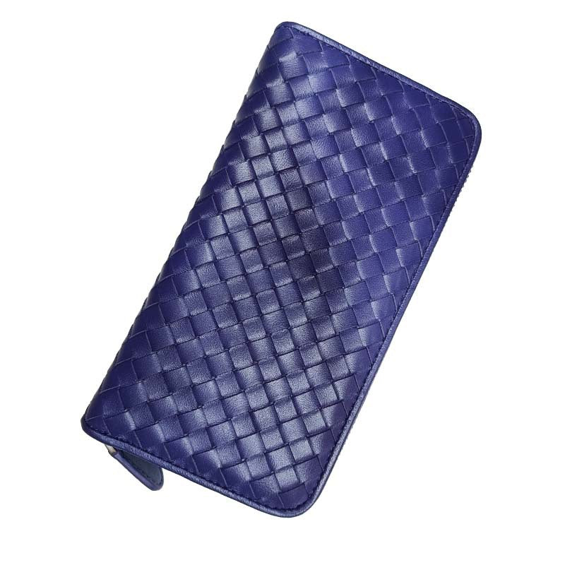 Women's & Men's & Long Genuine Leather Sheepskin Hand-woven Ladies Wallets