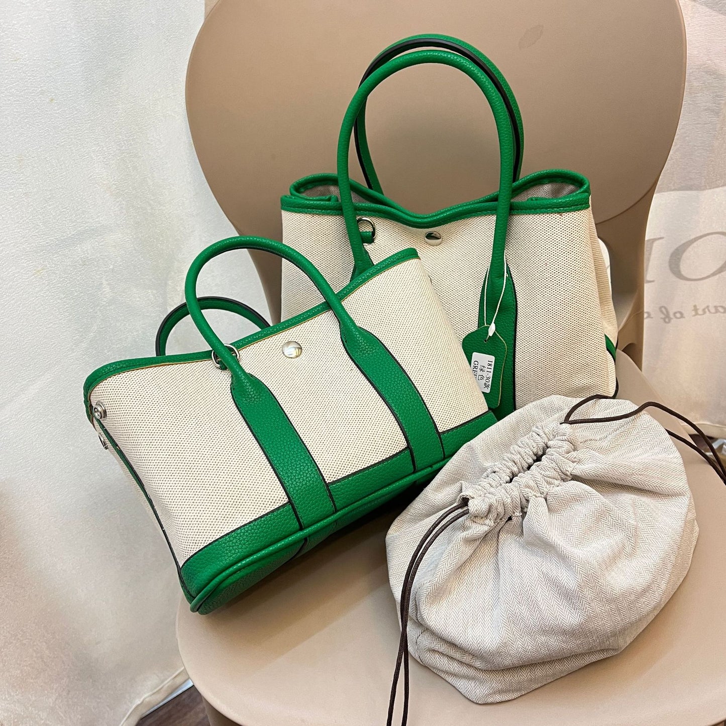 Women's Comfortable Canvas Portable Fashion Shopping Handbags