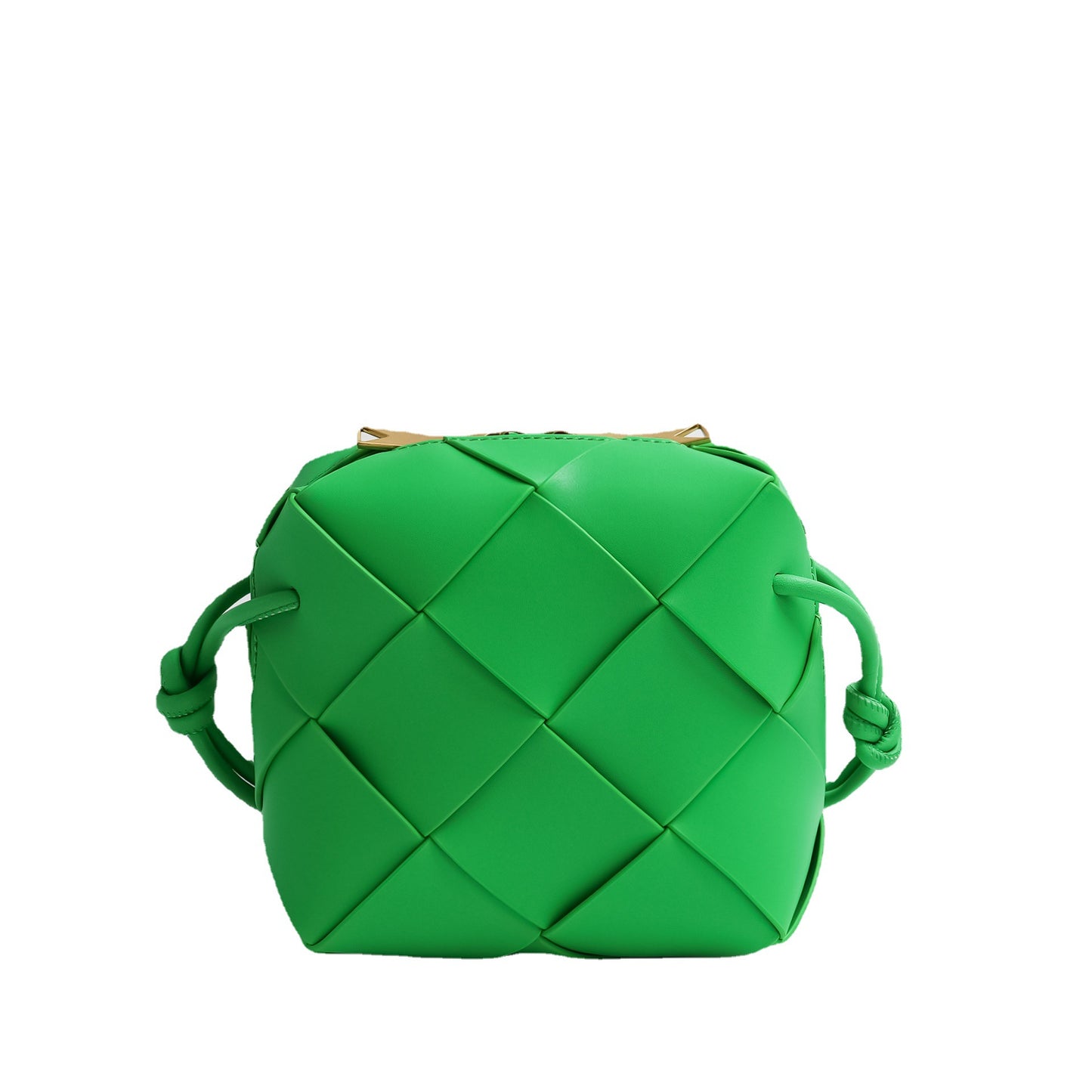 Women's Spring Genuine Leather Diamond Pattern Commute Soft Crossbody Bags