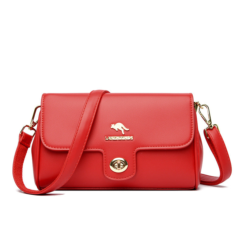 Mom Korean Simple Large Capacity Solid Crossbody Bags