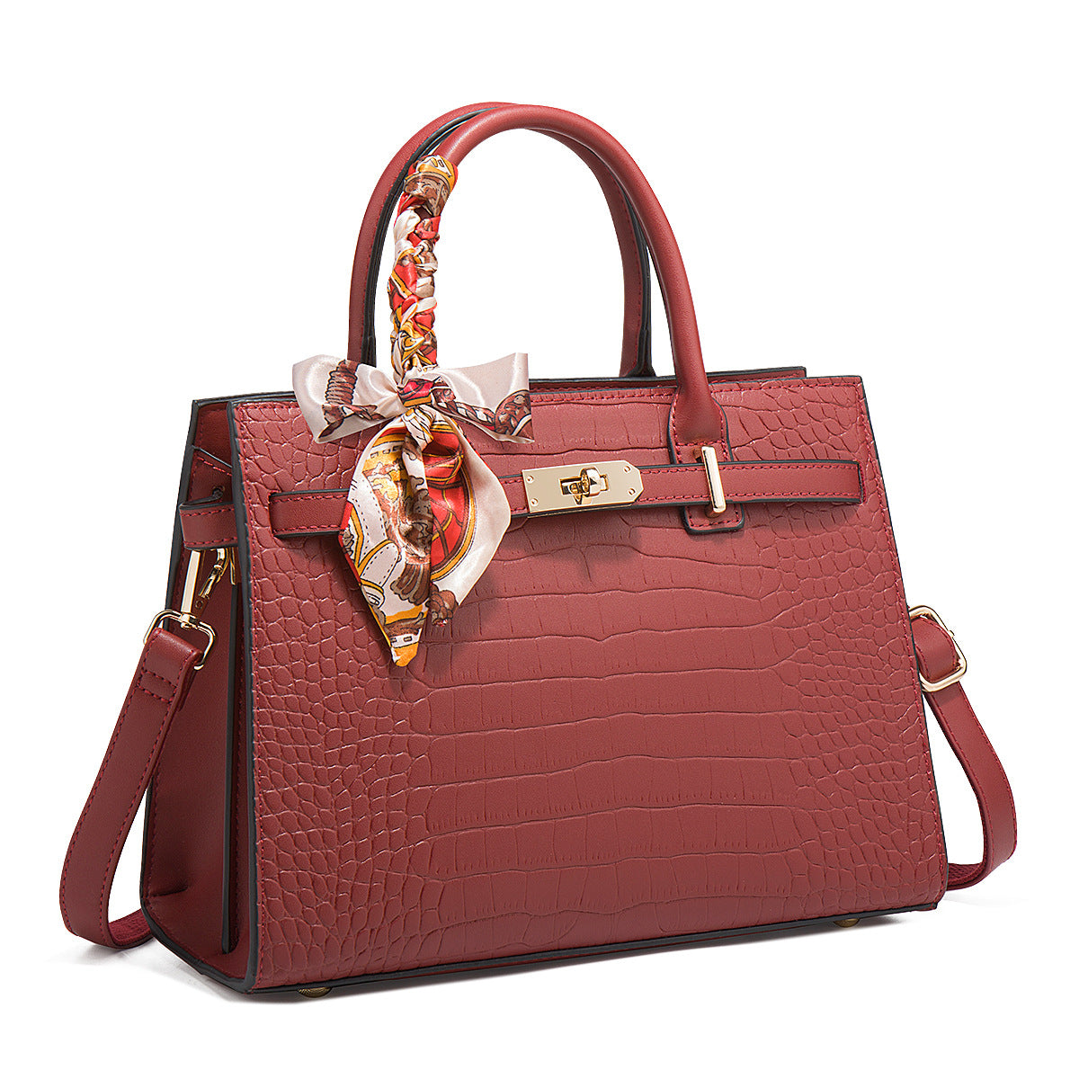 Women's Day Red Bride Wedding Large Capacity Handbags