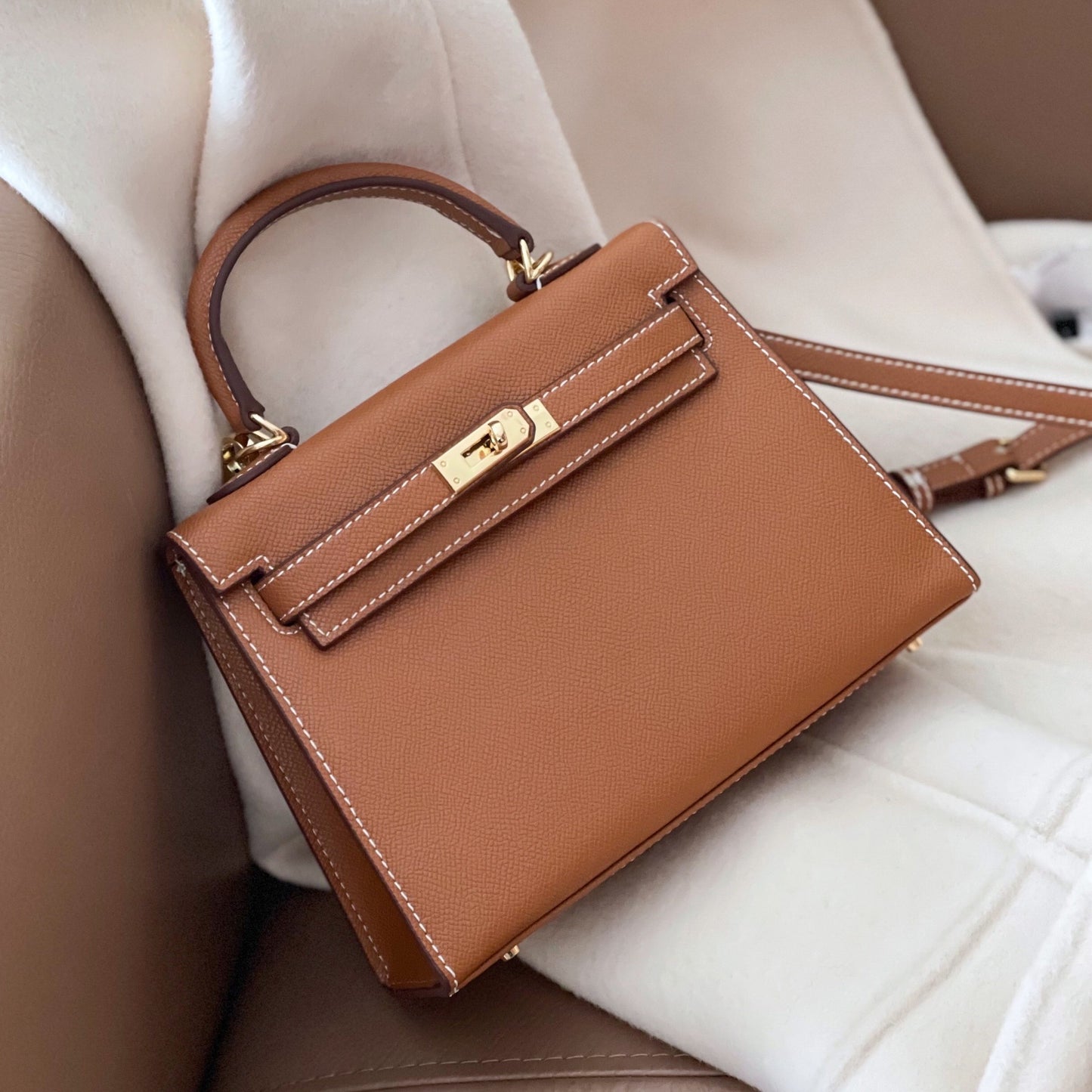 Leather Elephant Gray Kelly High-grade Gift Summer Handbags