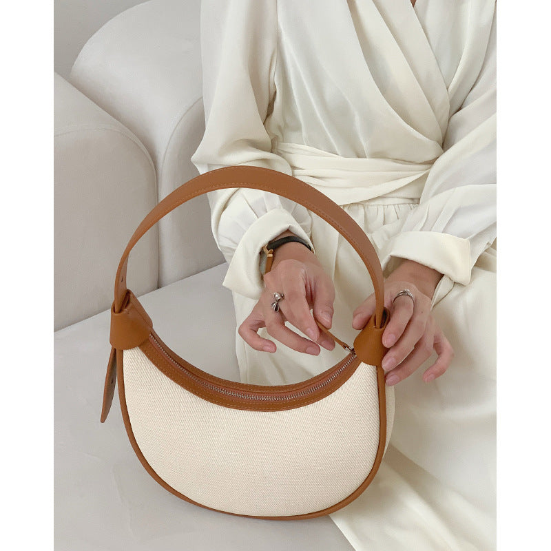 Women's Commuter High-grade French Style Underarm Cloth Armpit Bags