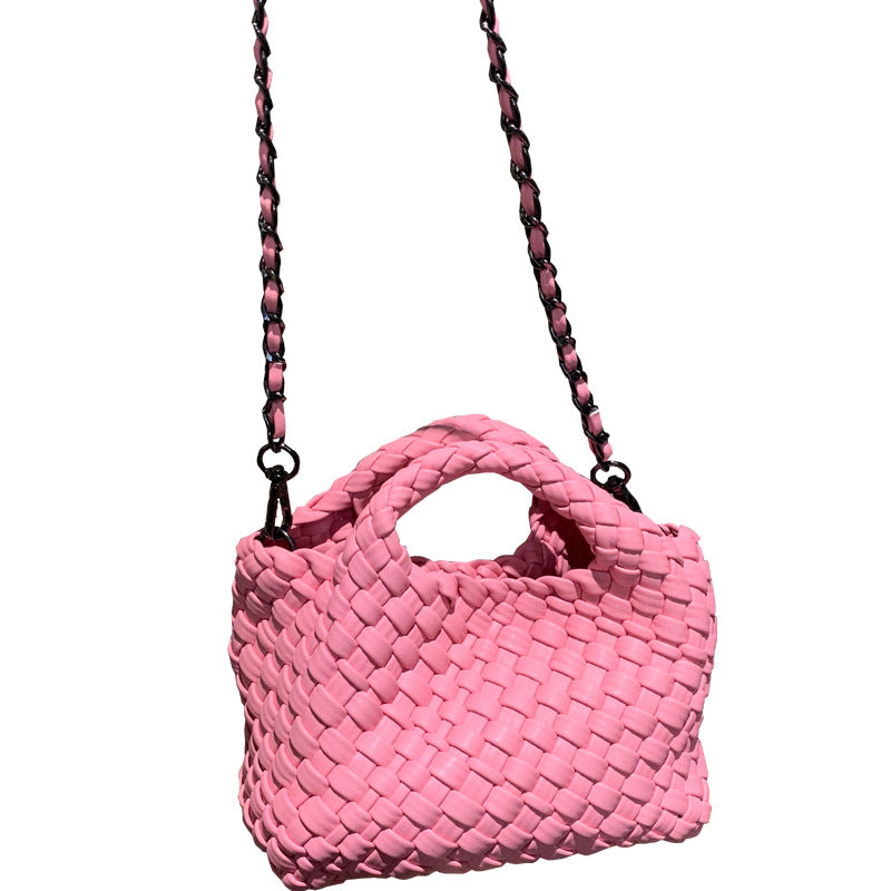 Women's Hand-woven Summer Soft Leather Underarm High-grade Armpit Bags